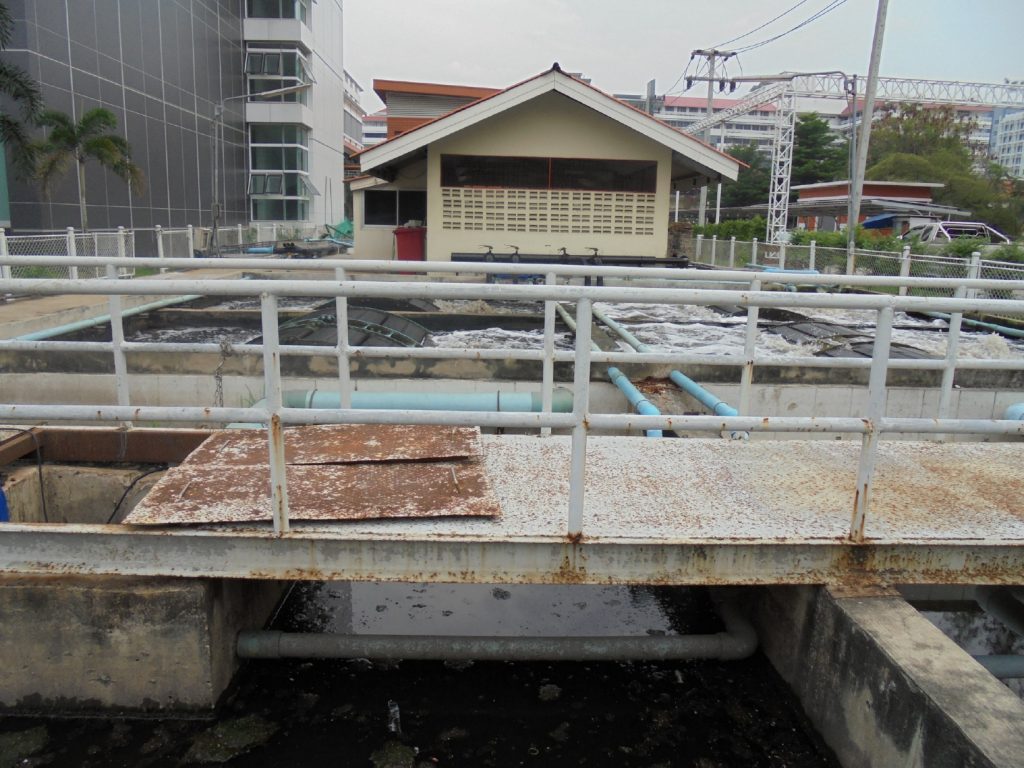 Example of a wastewater treatment plant near Bangkok